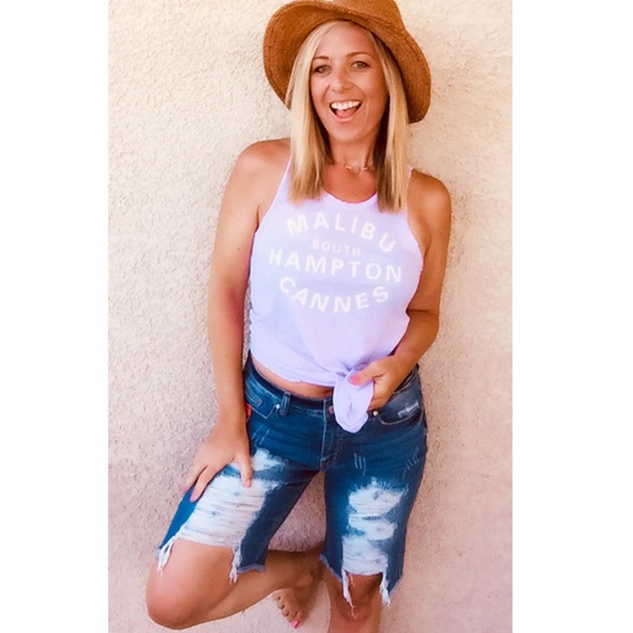 Trendy BERMUDA short DISTRESSED - Picture 2 of 8